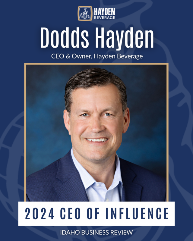 Dodds Hayden CEO Of Influence Honoree Hayden Beverage Company Dodds Hayden CEO Of Influence Honoree Hayden Beverage Company